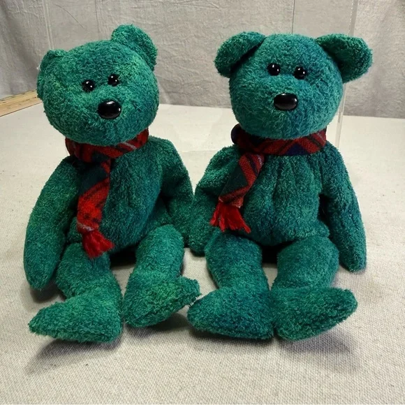 TY Beanie Babies- Holiday Plush Bear Set of 6  - Vintage - Picture 6 of 15